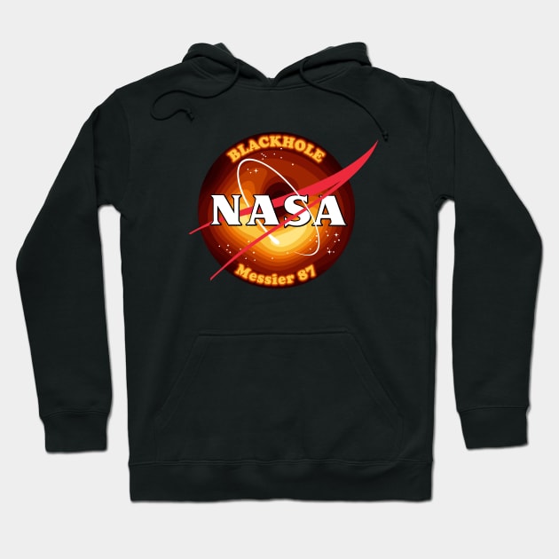 BlackHole Messier 87 NASA Hoodie by Roufxis